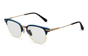 Matte Navy - White Gold